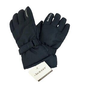 ISOTONER Women's Waterproof Winter Gloves Fleece Lining Black Small Medium New